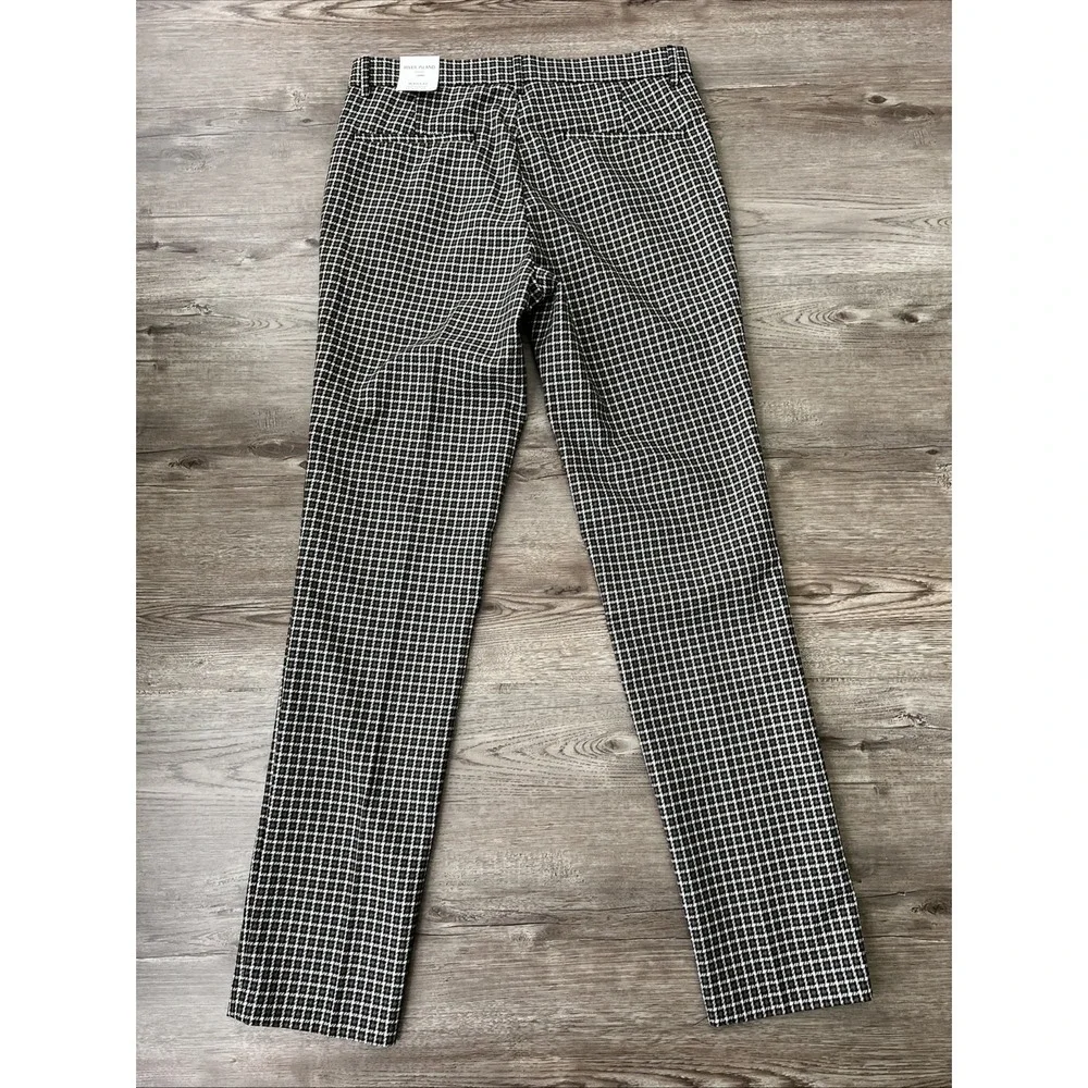 NWT River Island Skinny Fit Trousers Mens 30x32 Brown Check Plaid Smart